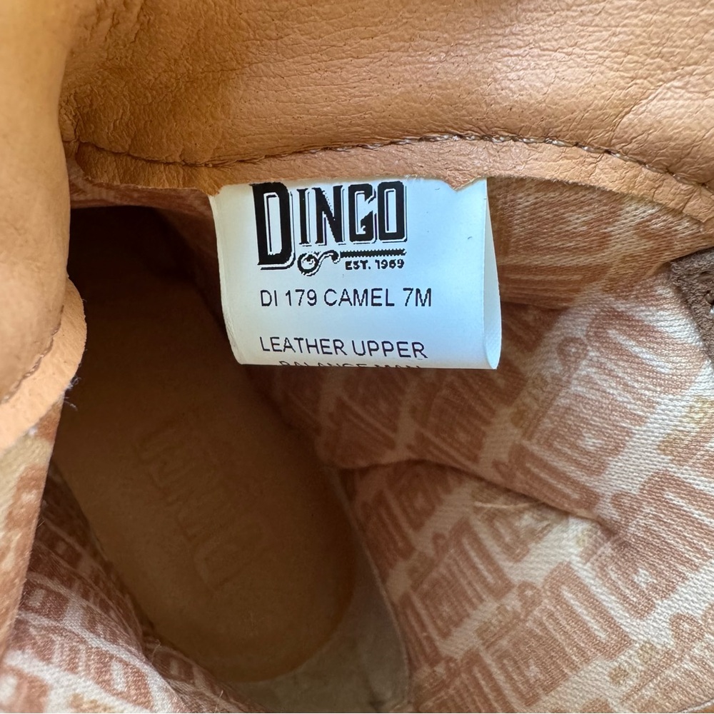 Dingo Women's Sugar Bug Suede Fashion Booties Camel Brown Size 7 - Picture 6 of 10